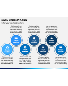 Seven Circles in a Row PPT Slide 1