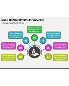 Seven Creative Options Infographic PPT Slide 1