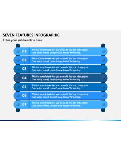 Seven Features Infographic PPT Slide 1