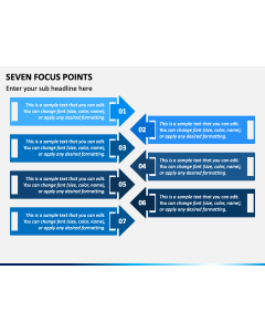 Seven Focus Points PPT Slide 1