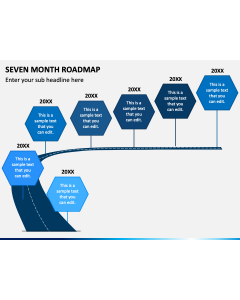 Seven Month Roadmap PPT Slide 1