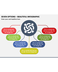 Seven Options - Beautiful Infographic PPT Slide 1