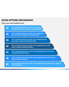 Seven Options Infographic PPT Slide 1