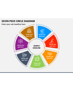 Seven Piece Circle Diagram PPT Slide 1