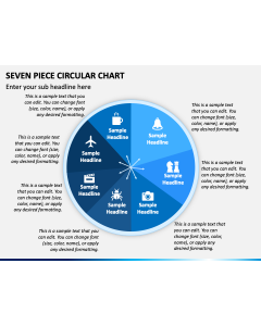 Seven Piece Circular Chart PPT Slide 1