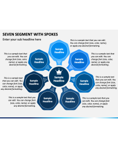Seven Segment with Spokes PPT Slide 1