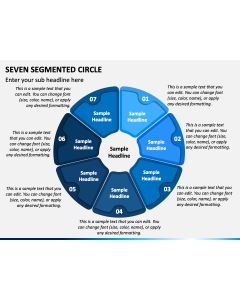 Seven Segmented Circle PPT Slide 1