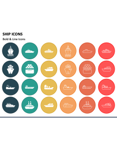 Ship Icons PowerPoint Slide 1