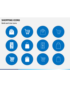 Shopping Icons PPT Slide 1