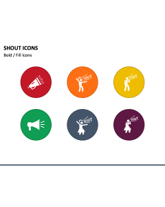 Shout Icons PowerPoint Slide 1