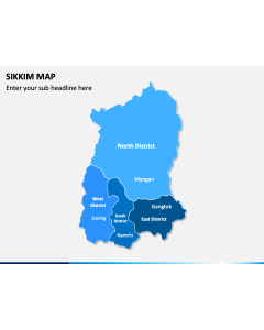 Sikkim Map PPT Slide 1