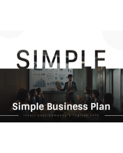 Simple Business Plan PPT Slide 1