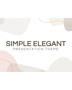 Simple Elegant Presentation Theme for PowerPoint and Google Slides