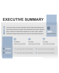 Simple Executive Summary Slide PPT Thumbnail