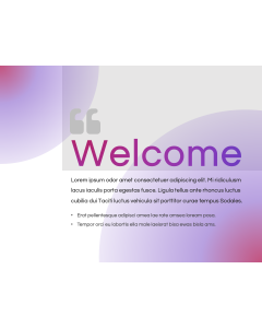 Welcome Slides for PowerPoint and Google Slides