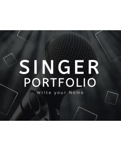Singer Portfolio PPT Slide 1