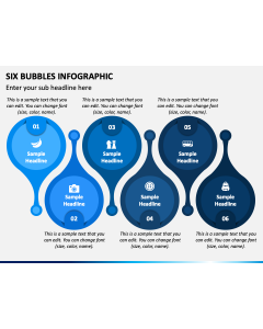 Six Bubbles Infographic PPT Slide 1