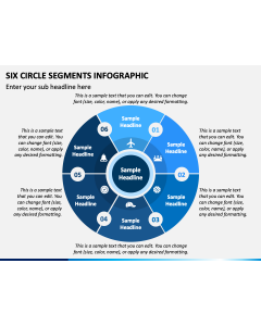 Six Circle Segments Infographic PPT Slide 1