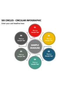 Six Circles - Circular Infographic PPT Slide 2