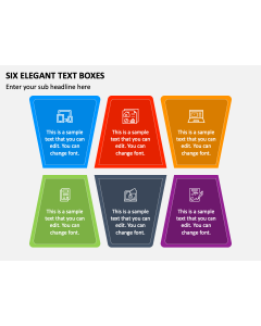 Six Elegant Text Boxes PPT Slide 2