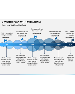 6 Month Plan With Milestones PPT Slide 1