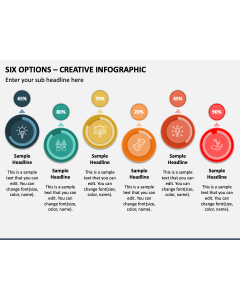 Six Options - Creative Infographic PPT Slide 1