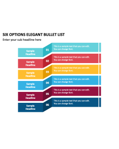 Six Options Elegant Bullet List PPT Thumbnail
