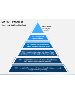 Six Part Pyramid PPT Slide 1