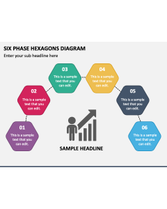 Six Phase Hexagons Diagram PPT Slide 1