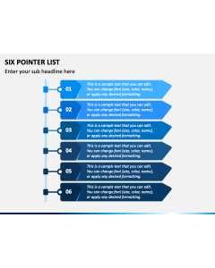 Six Pointer List PPT Slide 1