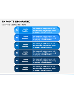 Six Points Infographic PPT Slide 1