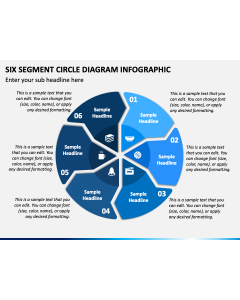 Six Segment Circle Diagram Infographic PPT Slide 1