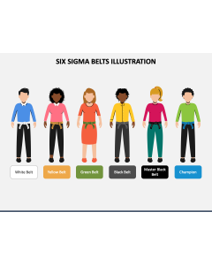 Six Sigma Belts Illustration PPT Slide 1