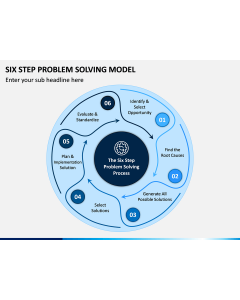 Six Step Problem Solving Model PPT Slide 1