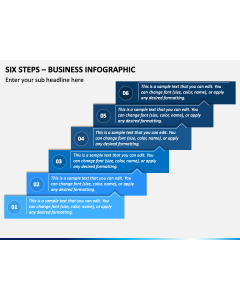 Six Steps - Business Infographic PPT Slide 1