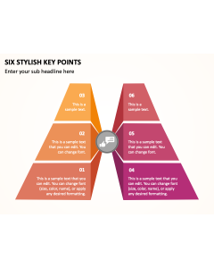 Six Stylish Key Points PPT Thumbnail