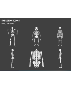 Skeleton Icons PowerPoint Slide 1