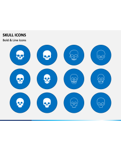 Skull Icons PPT Slide 1