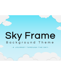 Sky Frame Background Theme PPT Thumbnail