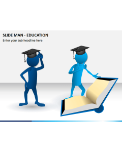 Slide man education PPT slide 1