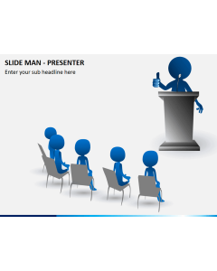 Slide man presenter PPT slide 1