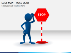 Slide man road signs PPT slide 1