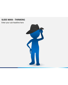 Slide man thinking PPT slide 1