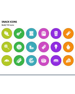 Snack Icons PPT Slide 1
