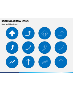 Soaring Arrow Icons PPT Slide 1