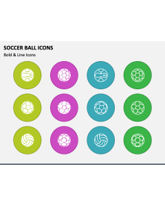 Soccer Ball Icons PPT Slide 1