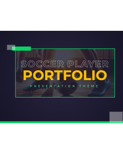 Soccer Player Portfolio PPT Slide 1