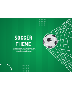 Soccer Theme PPT Slide 1