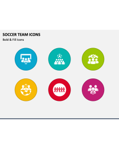 Soccer Team Icons PPT Slide 1