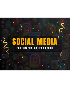 Social Media Followers Celebration PPT Slide 1
